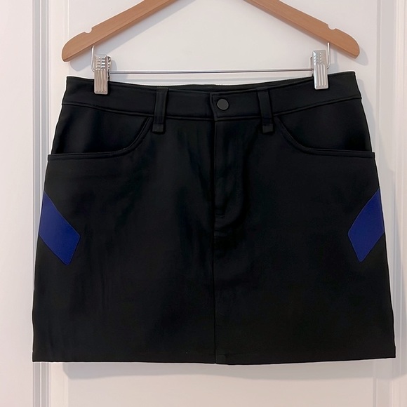 UAS Under Armour Black Blue Athletic Sportswear Skirt By Tim Coppens Size 2 - Picture 1 of 14